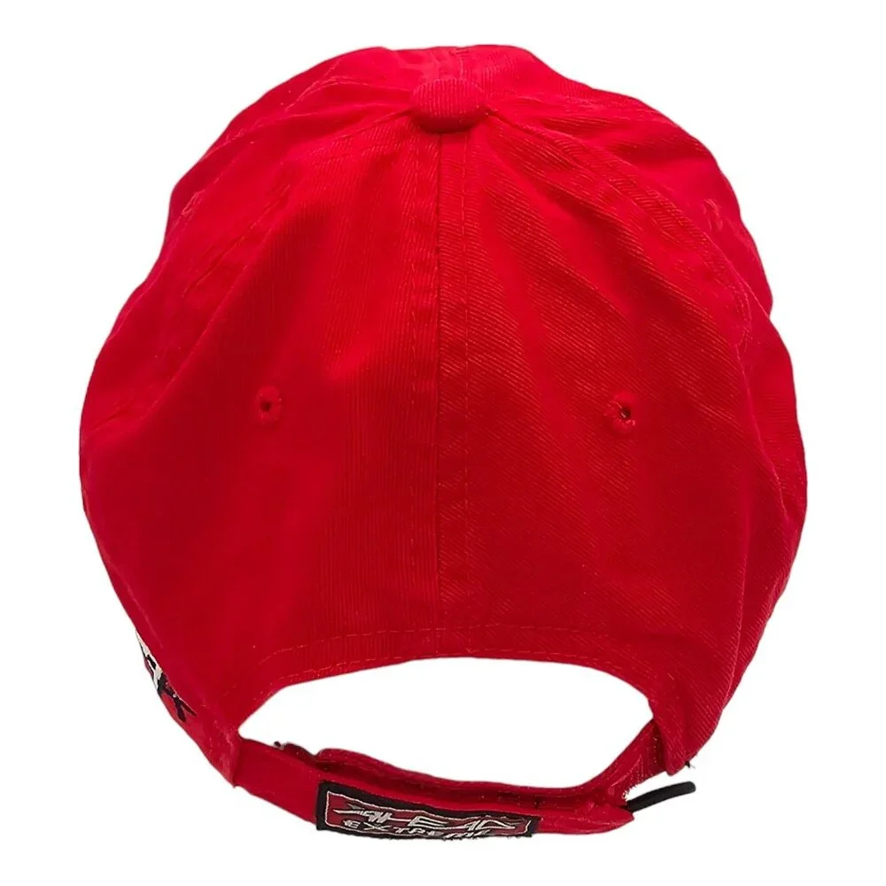 Disney Mickey Mouse Golf Red Baseball Cap Ahead Extreme Fit Red